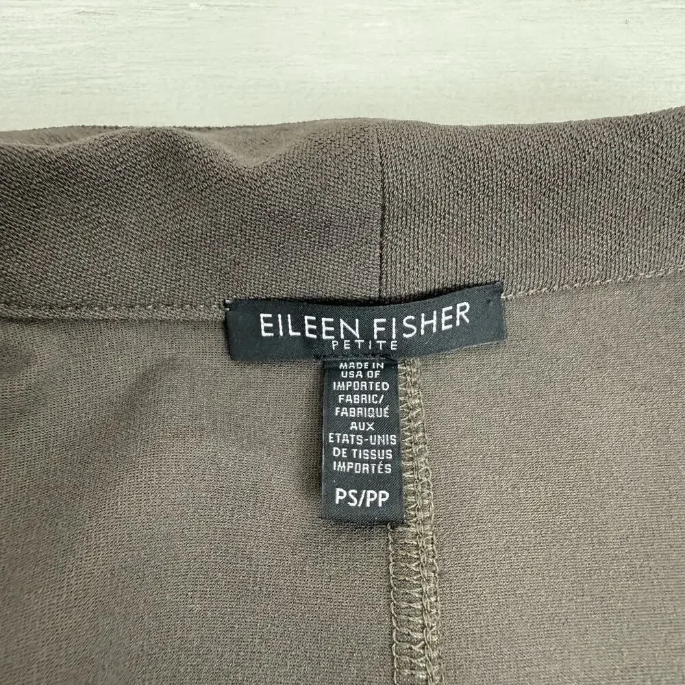 Eileen Fisher Washable Stretch Crepe Kimono Jacket Blazer S Petite Shawl Collar‎